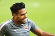 LONDON, ENGLAND - SEPTEMBER 13:  Radamel Falcao Garcia of AS Monaco smiles during the AS Monaco training session ahead of their UEFA Champions League Group E match against Tottenham Hotspur at Wembley Stadium on September 13, 2016 in London, England.  (Photo by Paul Gilham/Getty Images)